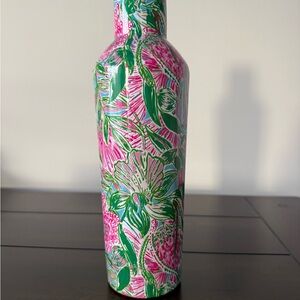Lilly Pulitzer Pink and Green Water Bottle